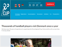 Tablet Screenshot of dronninglundcup.com